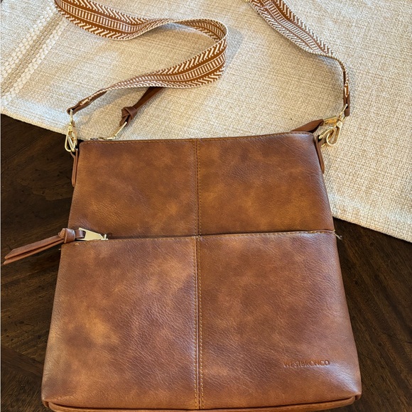 Stylish Crossbody Bag in Rich Brown - Picture 1 of 6